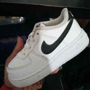 Black and White Low top Air Toddler Air Force 1s
